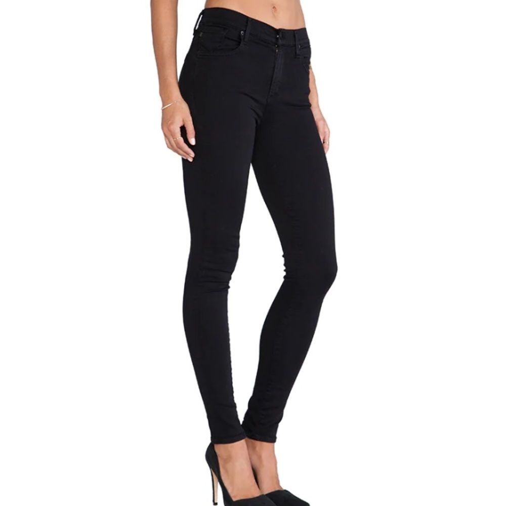 🔥5 for $25 sale🔥 AGOLDE Sophie Skinny in Luxe black - Picture 2 of 13